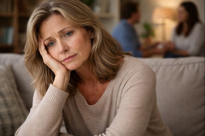 Woman thinking, struggling